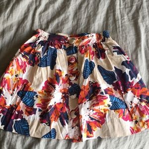 Fossil Floral Skirt